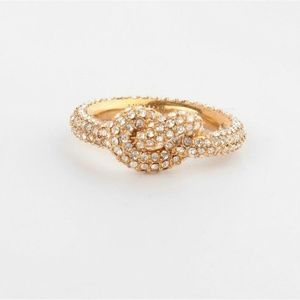 Michael Kors Brilliance GOLD Crystal Pave Ring